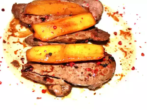 Receita Magret de pato com manga e pimenta-verde