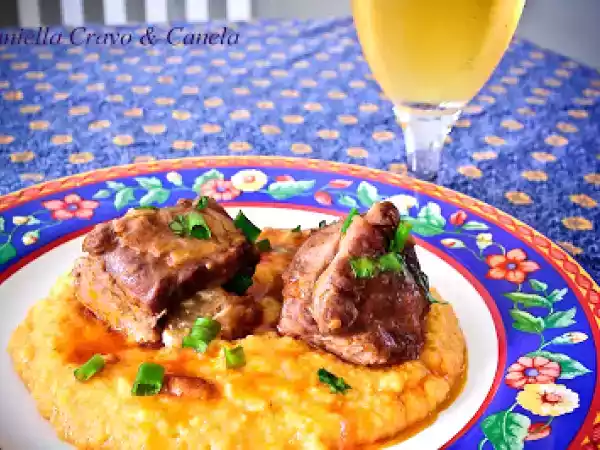 Receita Rabada com polenta cremosa
