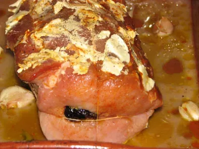 Receita Lombo de porco recheado com ameixas