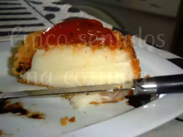 Receita Queijo de cabra panado com doce de marmelo