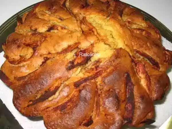 Receita Bolo de maçã e canela
