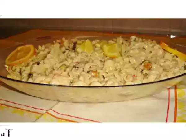Receita Salada rápida de mariscos