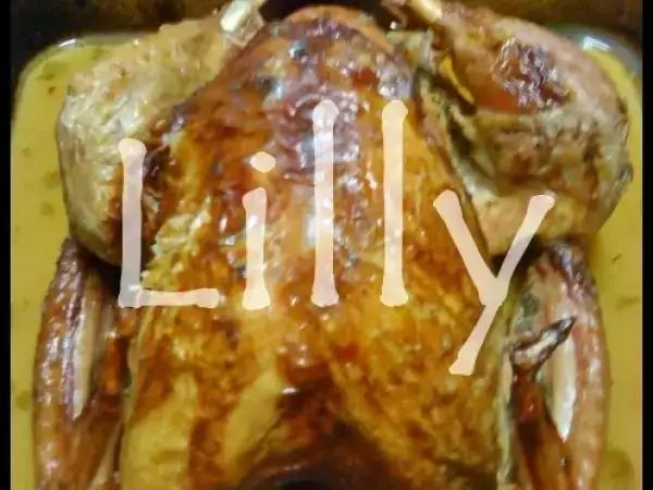 Receita Peru assado à lilly