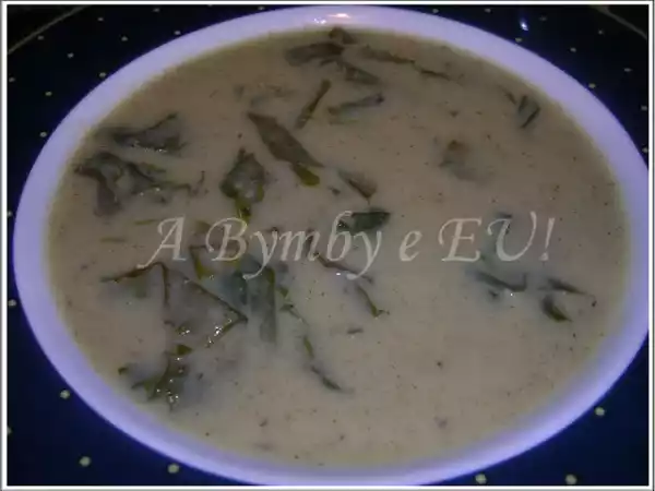 Receita Sopa de feijão frade com nabiças