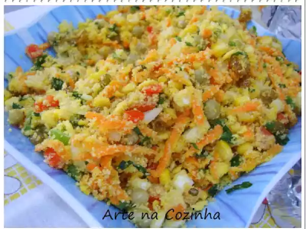 Receita Farofa fria - repeteco