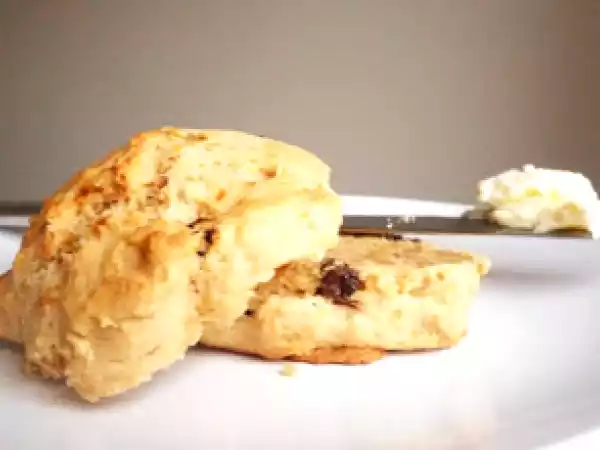 Receita Scones com sultanas