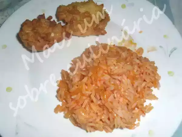 Receita Pataniscas de bacalhau com arroz de tomate