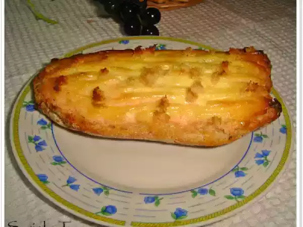 Receita O paté de delicias do mar tostado no pão