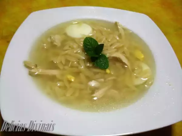 Receita Canja de galinha