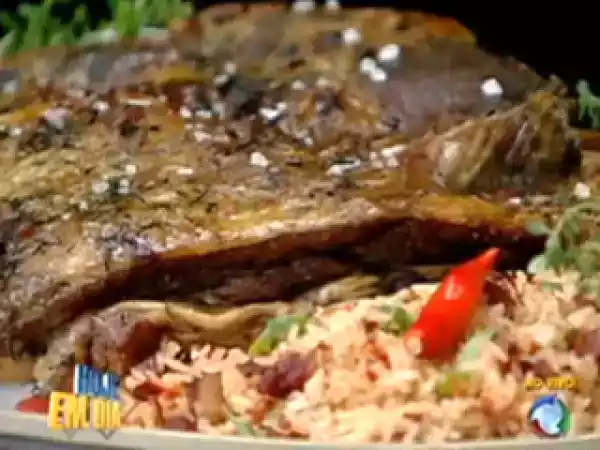 Receita Receita do edu guedes arroz de carreteiro e costela