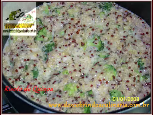 Receita Risoto de quinoa e brócolis