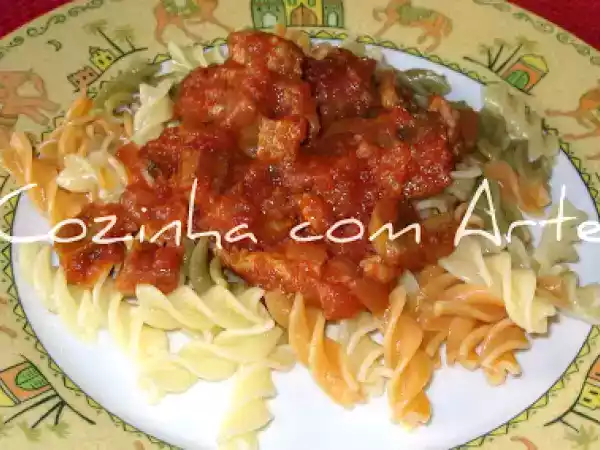 Receita Cogumelos estufados com espirais
