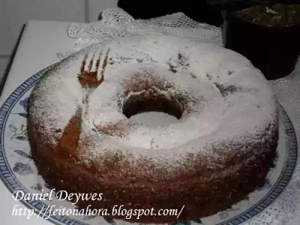Receita Bolo de banana com nozes