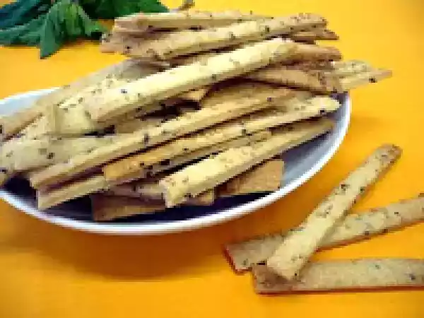 Receita Palitos de linhaça e gergelim (ovo-lacto)