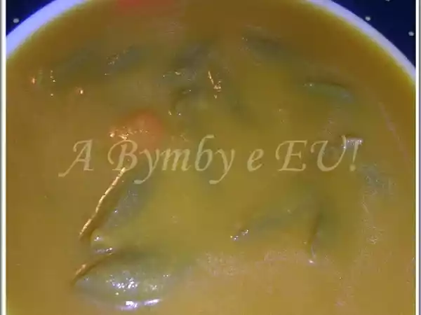 Receita Sopa de feijão verde e cenoura