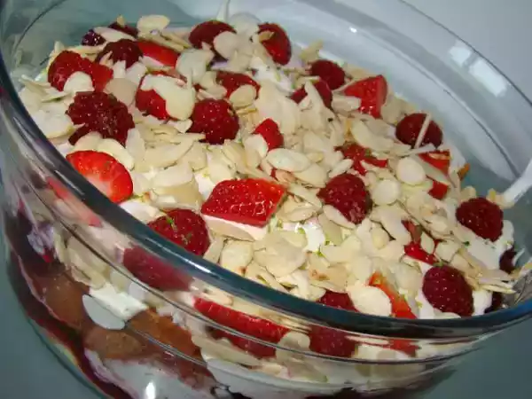 Receita Doce camadas de verão