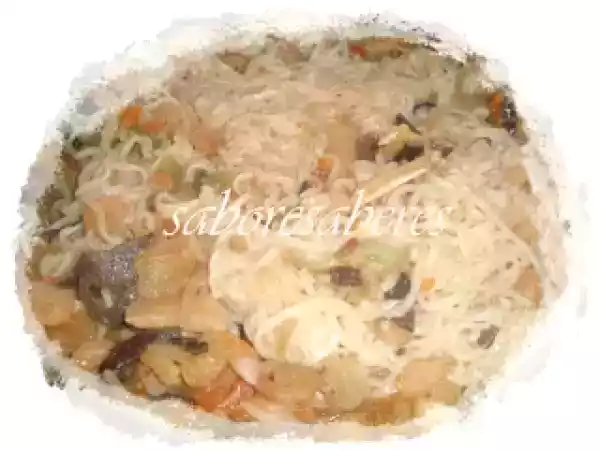 Receita Miolo de camarão com legumes chineses - wok