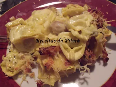 Receita Tortelloni com natas e queijo