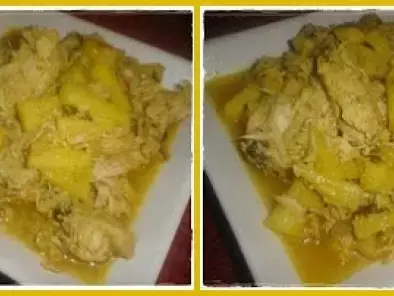Receita Bifes de perú com ananás e caril