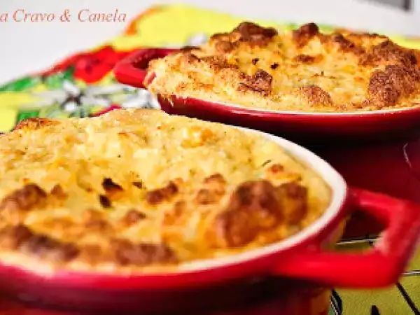 Receita Suflê de frango e milho