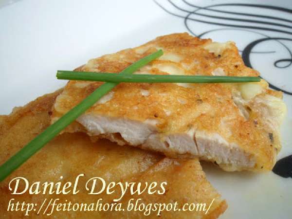 Receita Frango com queijo crocante