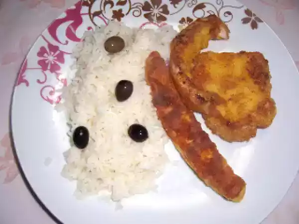 Receita Tiras de choco panadas