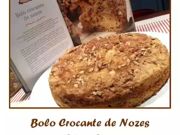 Receita Bolo crocante de nozes