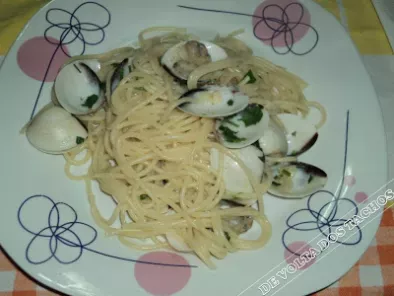 Receita Esparguete com amêijoa à bolhão pato