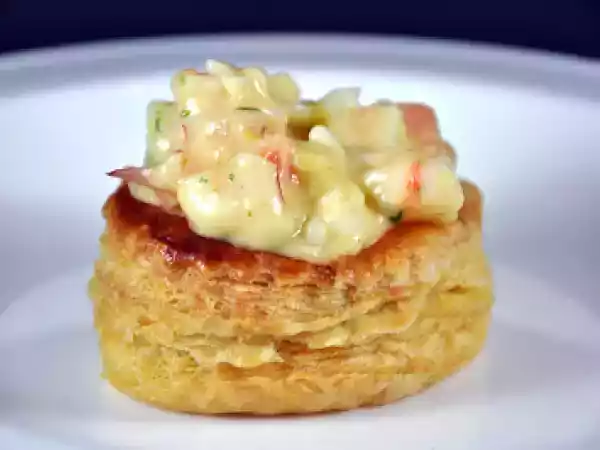 Receita Vol-au-vent de creme de camarão