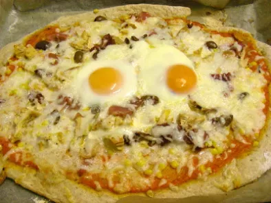 Receita Pizza com ovo