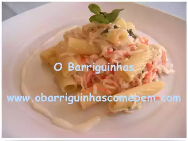 Receita Macarrão com delícias do mar