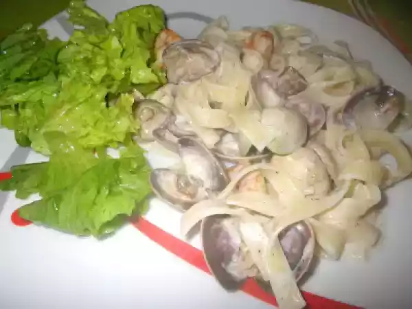 Receita Tagliatelle com marisco