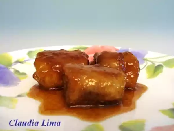 Receita Banana caramelada