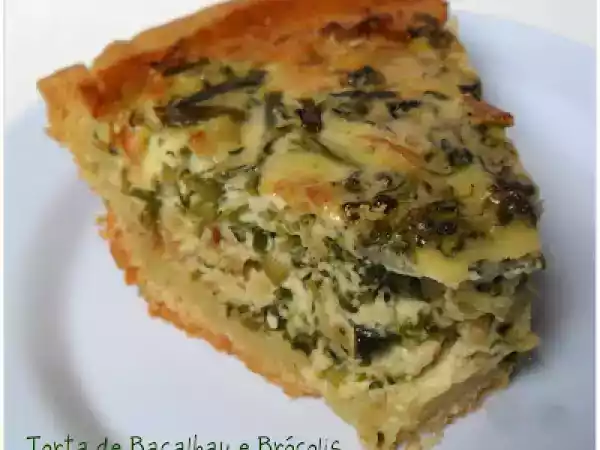 Receita Torta de bacalhau e brócolis