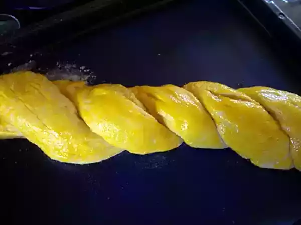 Receita Trança com massa de folar da páscoa