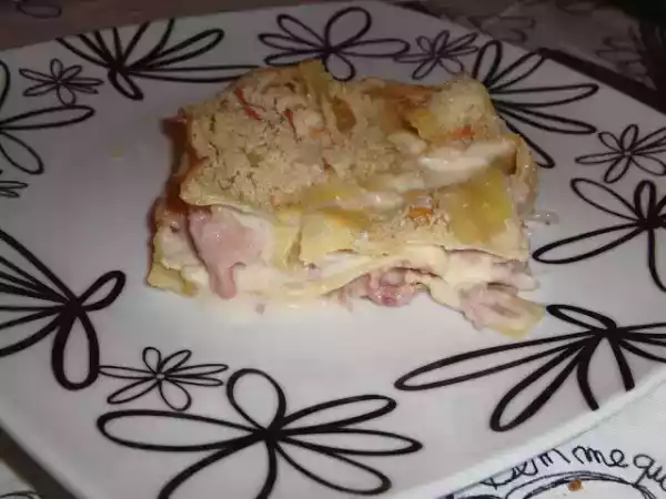 Receita Lasanha de fiambre e espinafres