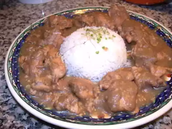 Receita Caril de frango com maçã