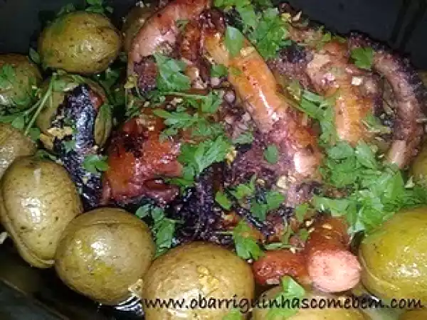 Receita Polvo à lagareiro