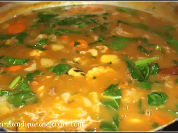 Receita Sopa de banana da terra e milho para curar a ressaca