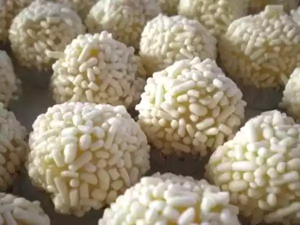 Receita Brigadeiro branco - álvaro rodriguez