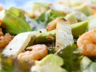 Receita Salada de camarão com abacate