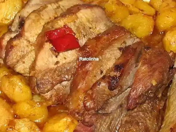 Receita Pá de porco assada com mostarda