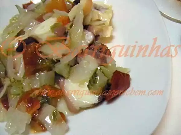 Receita Salada de polvo fria