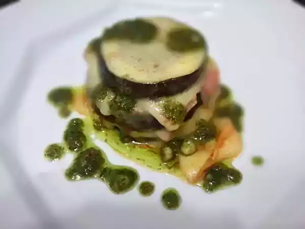 Receita Beringela ao pesto