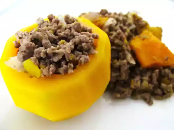 Receita Abóbora com carne moída