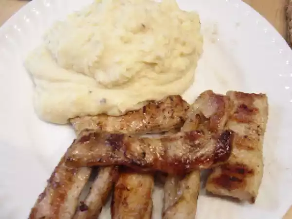 Receita Secretos de porco com puré de batata