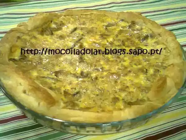 Receita Quiche de atum e cogumelos
