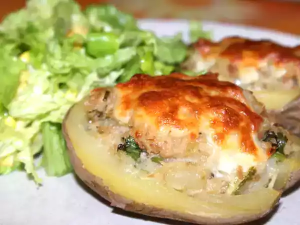 Receita Batatas recheadas de atum