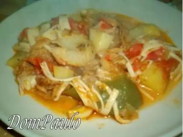 Receita Bacalhau com delicias do mar