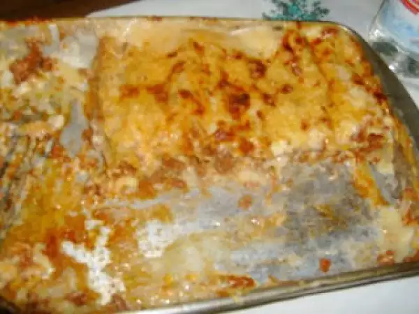 Receita Canelones de carne
